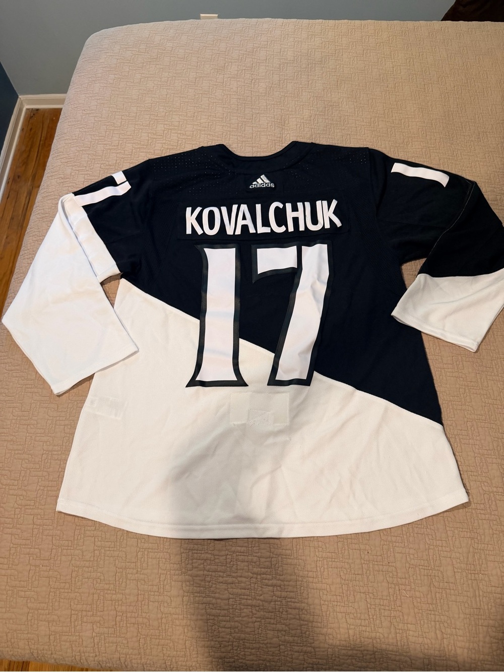 Adidas Men’s Black & White Hockey Jersey - Kovalchuk 17